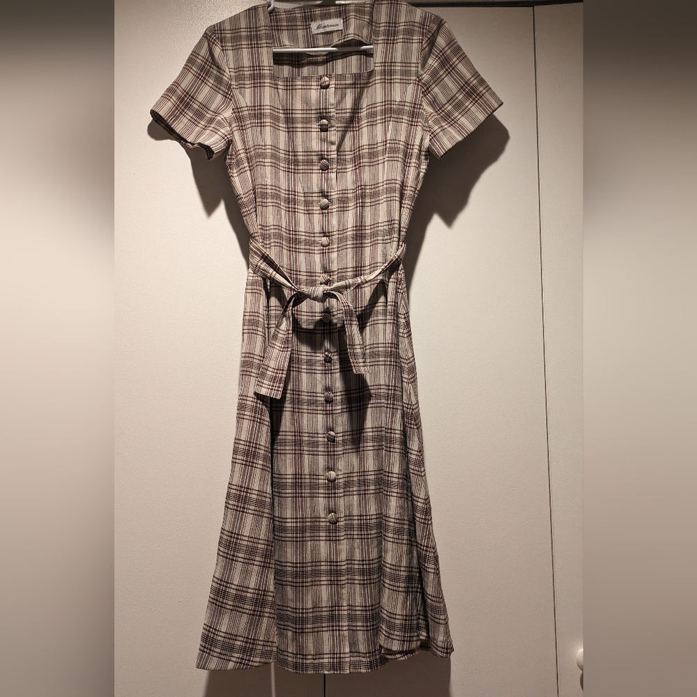 Vintage plaid dress